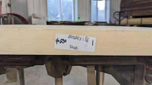 Pine  Premade Slab 24x24, thickness 1 1116-Unfinished