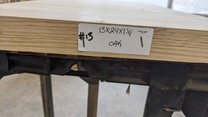Oak Premade, Tabletop Slab 13x24x1 14