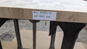 Oak Premade, Tabletop Slab 26x26x1 14-End Grain