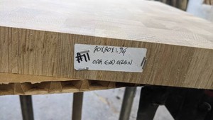 Oak Premade, Tabletop Slab 20x20x1 34-End Grain