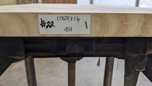 Ash  Premade, Tabletop Slab 17x24x1 14