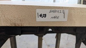 Maple Premade, Tabletop Slab 20x20x1 1116