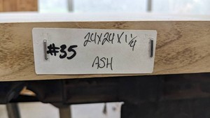 Ash Premade, Tabletop Slab 24x24x1 14