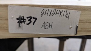 Ash Premade, Tabletop Slab 24x24x1 14