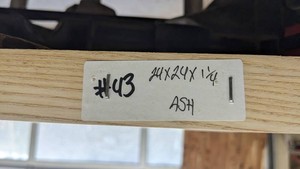 Ash Premade, Tabletop Slab 24x24x1 14