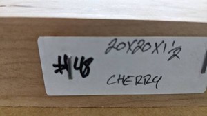 Cherry Premade, Tabletop Slab 20x20x1 12