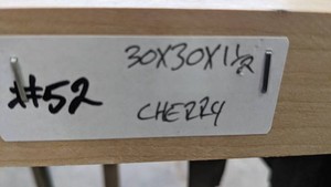 Cherry Premade, Tabletop Slab 30x30x1 12