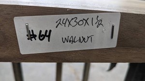 Walnut Premade, Tabletop Slab 24x30x1 12