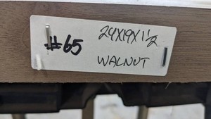 Walnut Premade, Tabletop Slab 24x19x1 12