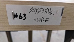 Maple Premade, Tabletop Slab 24x23x1 12