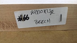 Beech Premade, Tabletop Slab 24x10x1 12
