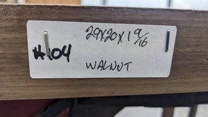 Walnut Tabletop Slab 29x20x1 916