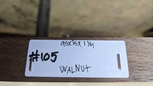 Walnut Tabletop Slab 95x36x1 58