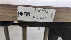 Walnut Premade, Tabletop Slab 24x24x1 14