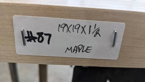 Maple Premade, Tabletop Slab 19x19x1 12