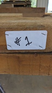 Red Pine-Length 92-114, Width 8, Thickness 3, Six Beams Total