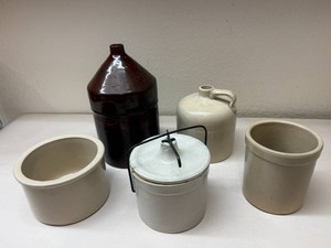 Stoneware Pottery Crocks and Jugs