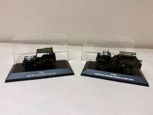 Sun Star 143 WW II U.S Army Jeep and Dodge Weapons Carrier Models