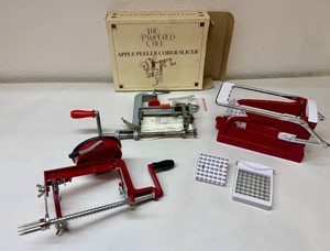 Two Apple Peelers including Pampered Chef, French Fry Cutter