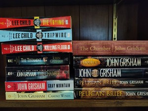 John Grisham & Lee Child HardSoftcover Books
