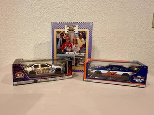Brickyard 400 Inaugural Race Commemorative Book and Greenlight Collectible Cars In Original Boxes