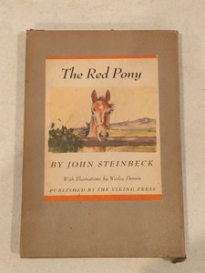 The Red Pony Hardcover wCase by John Steinbeck - Rare -
