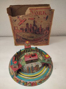 Antique Louis Marx & Co. New York Express Tin Wind-Up Toy Circa 1928