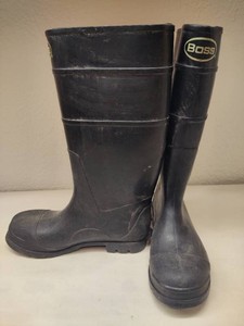 Boss Rubber Knee-High Boots (Size 10)