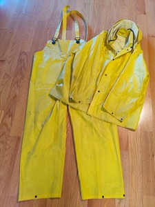 Rain Bibs & Jacket wHood (Size L)