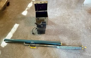 Vintage Kodak Kodascope Eight 33 Projector and Portable Screen