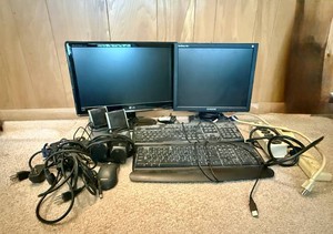 Computer Monitors, Keyboards, Speakers and more.