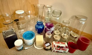 Large Assortment of Vases, Candles and Jars