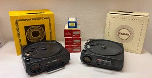 Vintage Kodak Carousel Slide Projectors and Automatic Slide Changer Magazines