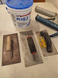 Sheetrock Joint Compound, Caulking Guns & Tiling Trowels