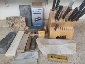 Asst Knives, Sharpeners & Stones