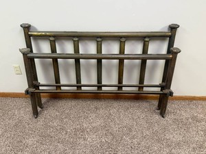 Antique Brass Bed Headboard and Footboard