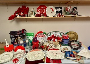 Huge Lot of Christmas Decor and Small Tree