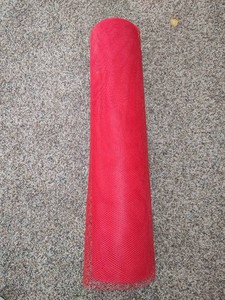 Roll of Red Poly Mesh