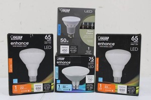 Feit Electric LED BR30 & PAR20 Light Bulb Mixed Lot (Lot of 4)