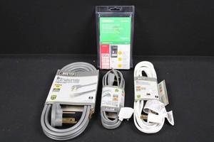 Master Electrician Cords & Square D HOM250GFIC Breaker 4-Piece Mixed Lot
