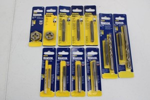 Irwin Hanson Tap, Die & Drill Bit Assortment (Lot of 11)