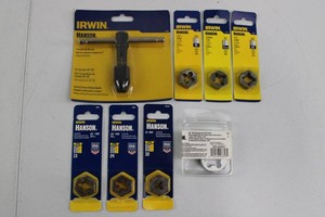 Irwin Hanson Tap Wrench & Hex Die Assortment (Lot of 8)