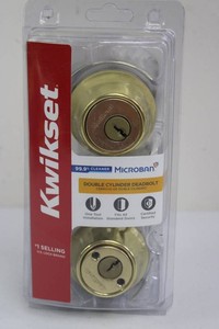 Kwikset Double-Cylinder Deadbolt - Brass Finish
