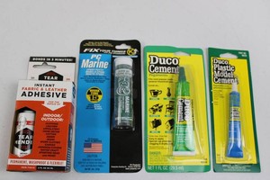 Tear Mender, PC Marine & Duco Adhesive Mixed Lot