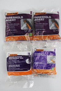 Frost King Threshold Inserts, Weatherseal Tape & Storm Door Insert Mixed Lot