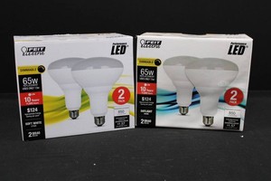 Feit Electric BR40 LED 65W Replacement Bulbs - 2-Pack Mixed Lot