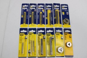 Irwin Hanson Taps & Hex Dies Assortment (Lot of 12)
