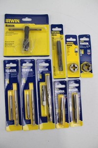 Irwin Hanson Tap, Die & Drill Set Assortment (Lot of 9)