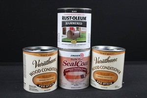 Varathane, Rust-Oleum & Zinsser Wood Finishing Products Mixed Lot