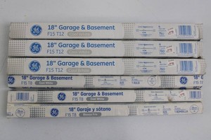 GE 18 Garage & Basement F15 T12 & T8 Bulbs